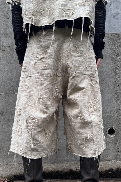 BORO JACQUARD BAGGY SHORTS (feat.MINUS) / DUSTY BEIGE