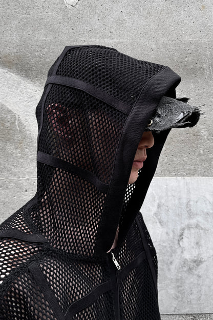 PRISONER MESH ZIP UP HOODIE