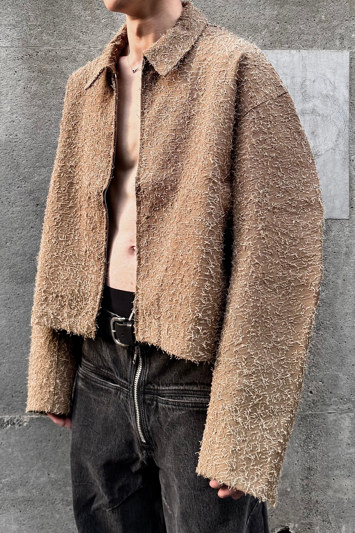 FLYING HAIR WORKER JACKET / SAND