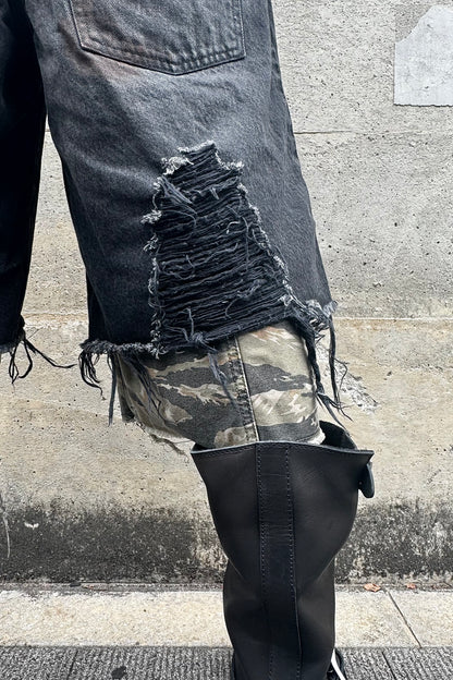 DOUBLE LAYERED BAGGY SHORTS